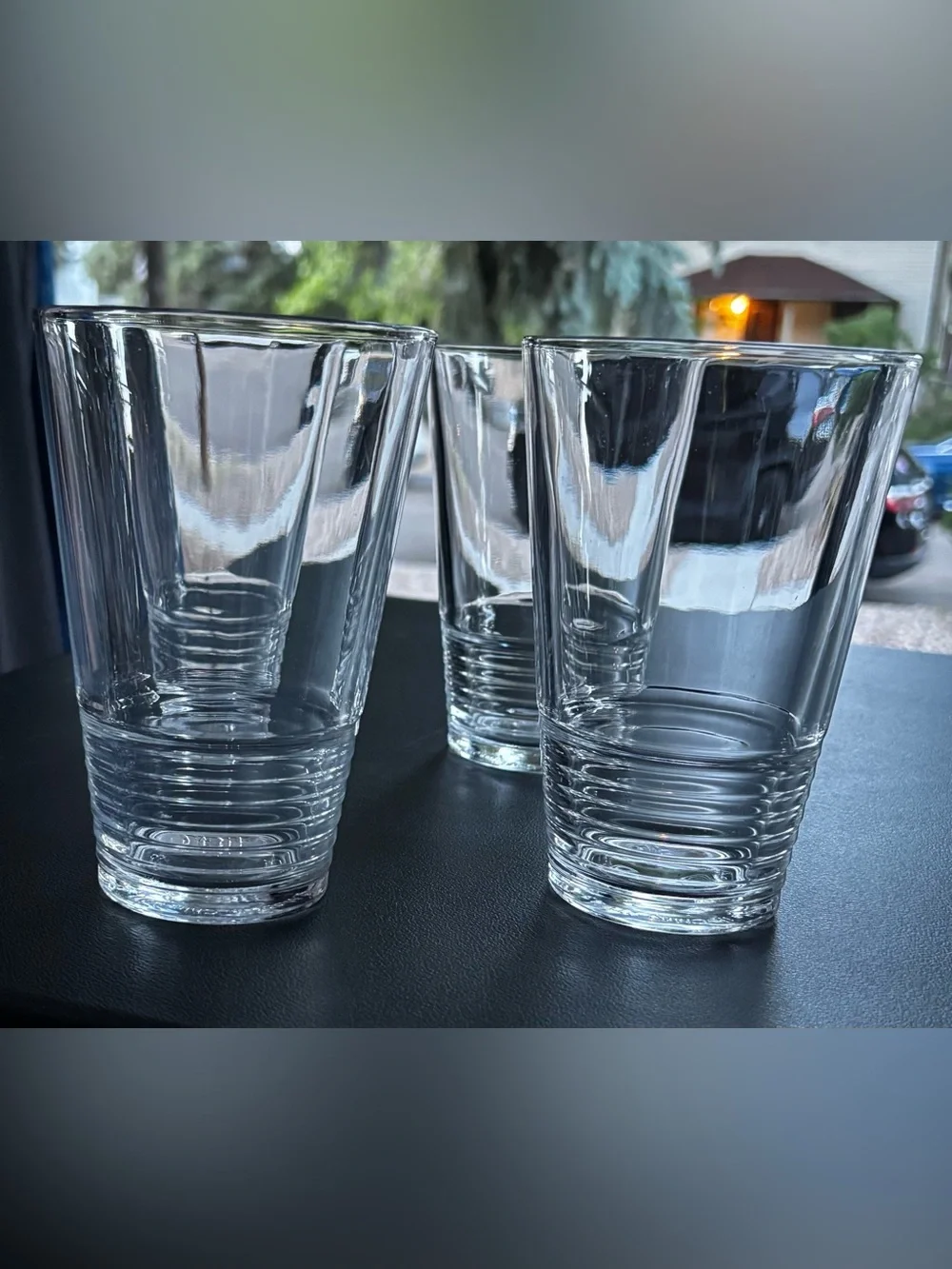 Vintage IKEA Vänlig Clear Glass Tumblers - Set of 4 (Discontinued)